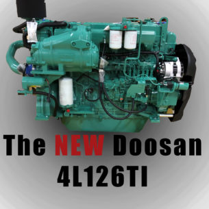Doosan Marine 4L126 450 HP 11L